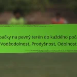 Kopačky na pevný terén do každého počasí: Voděodolnost, Prodyšnost, Odolnost
