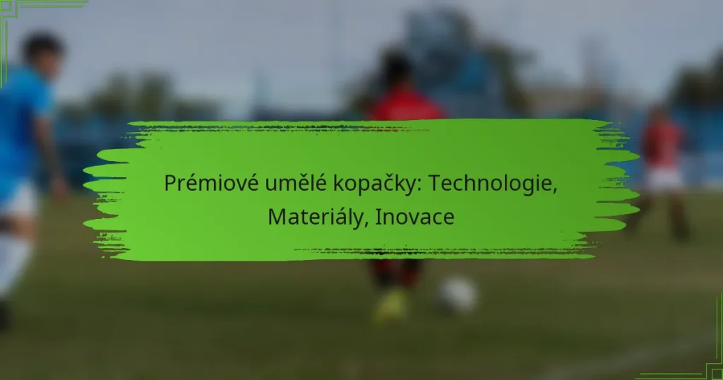 Prémiové umělé kopačky: Technologie, Materiály, Inovace
