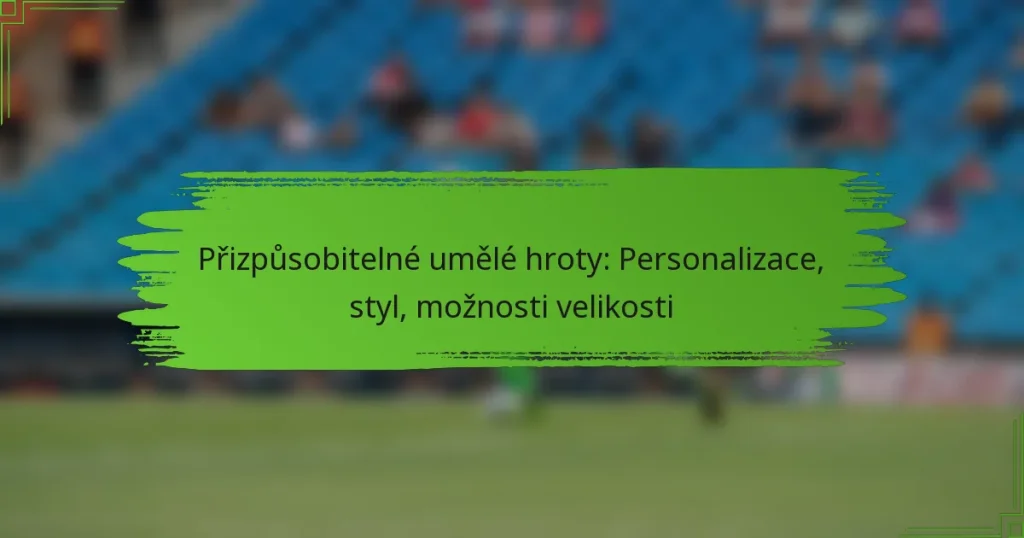 Přizpůsobitelné umělé hroty: Personalizace, styl, možnosti velikosti