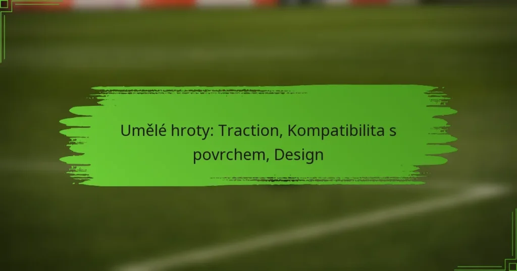 Umělé hroty: Traction, Kompatibilita s povrchem, Design