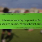 Univerzální kopačky na pevný terén: Víceúčelové použití, Přizpůsobivost, Design