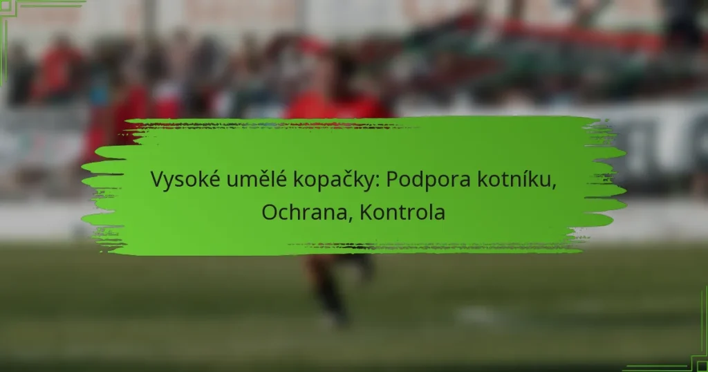 Vysoké umělé kopačky: Podpora kotníku, Ochrana, Kontrola