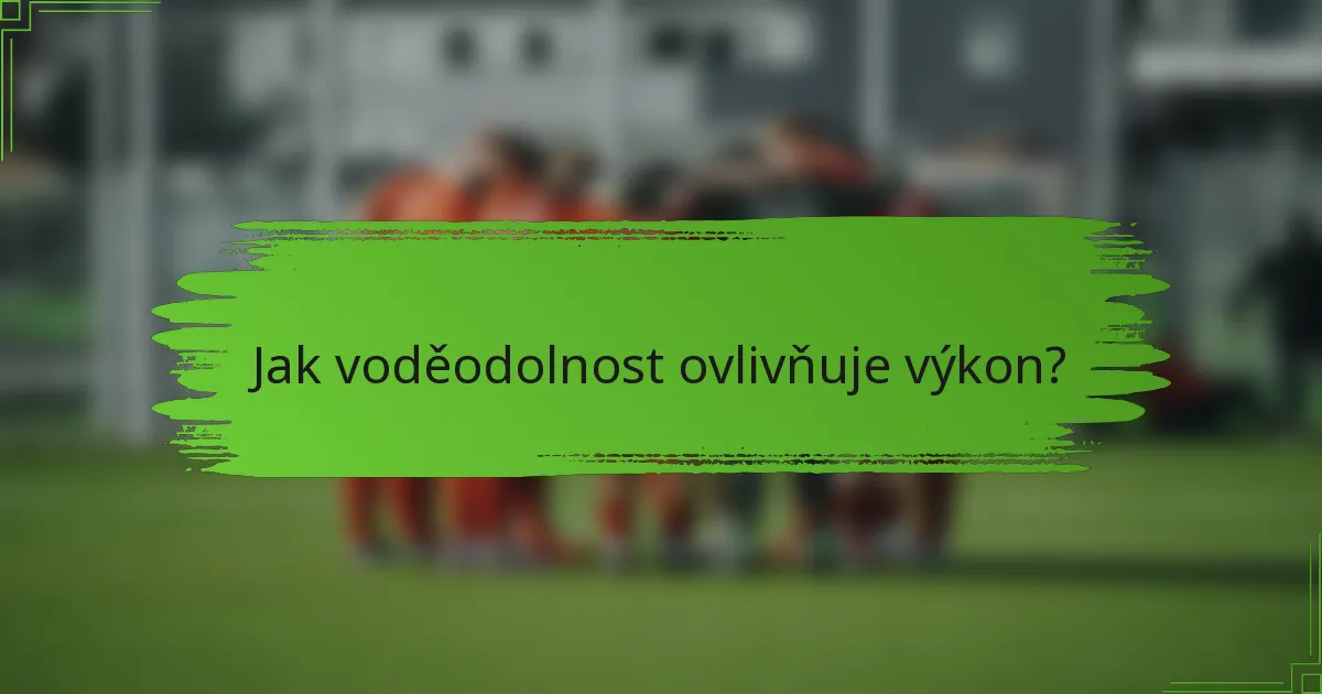 Jak voděodolnost ovlivňuje výkon?